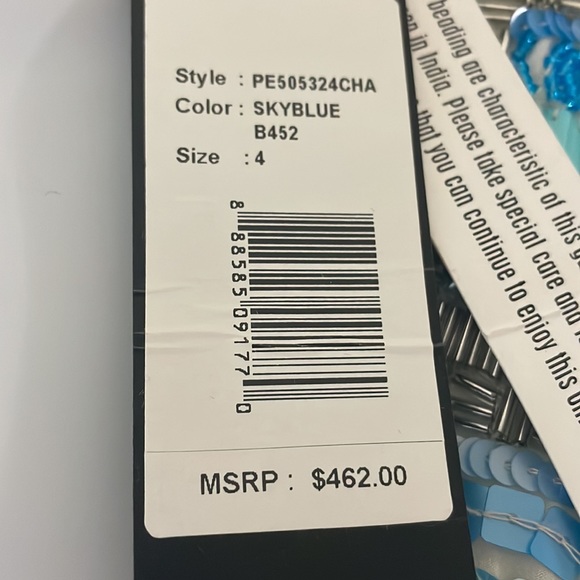 NWT Parker heavily beaded embellished sequin  vneck turquoise blue mini dress - Picture 5 of 12